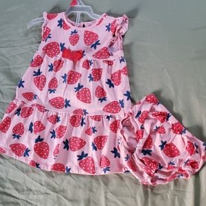 Strawberry two piece outfit